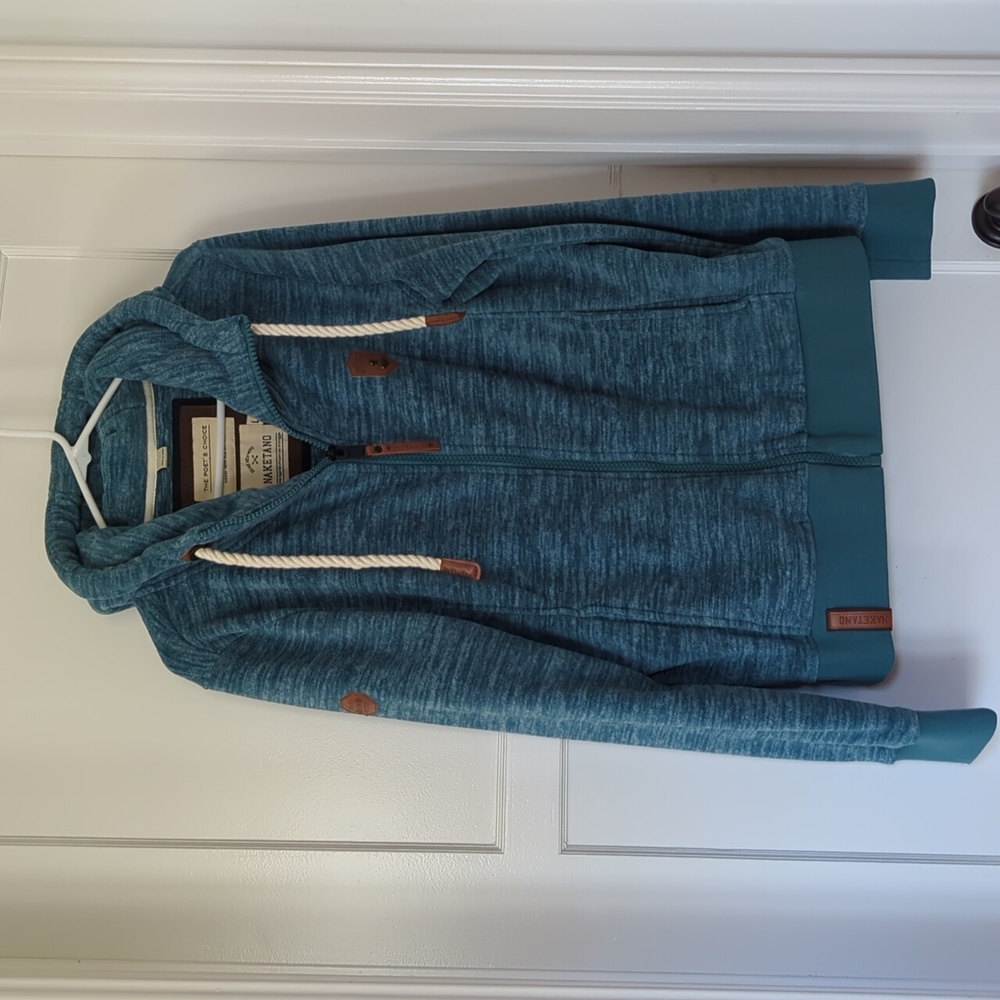 Naketano NWOT Size L Zip Up Sweater